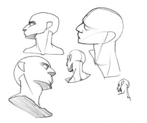 Int-Exercise 1: Drawing the Head in Various Tilts - Ron Lemen Artist